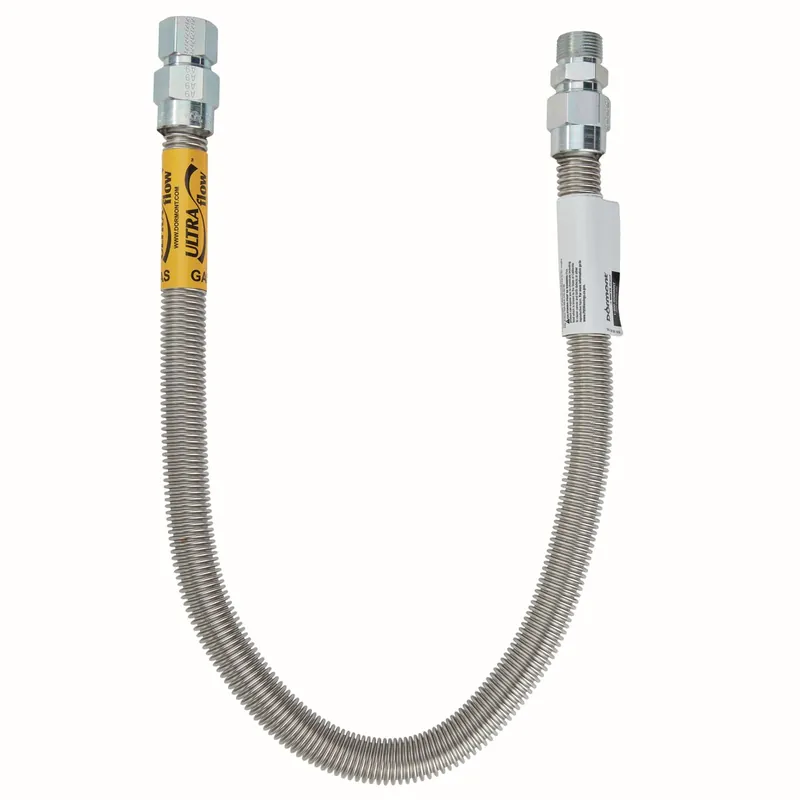 DORMONT 40-4142-18 High Btu Stainless Steel Gas Connector 18 IN Length