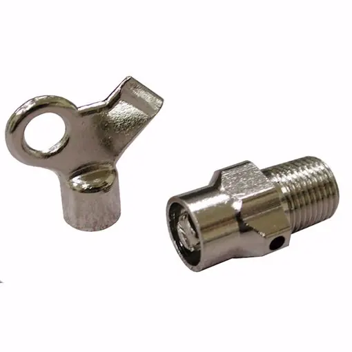 Jones Stephens R20001 Radiator Vent Valve With Key 1/8 in 125 psi