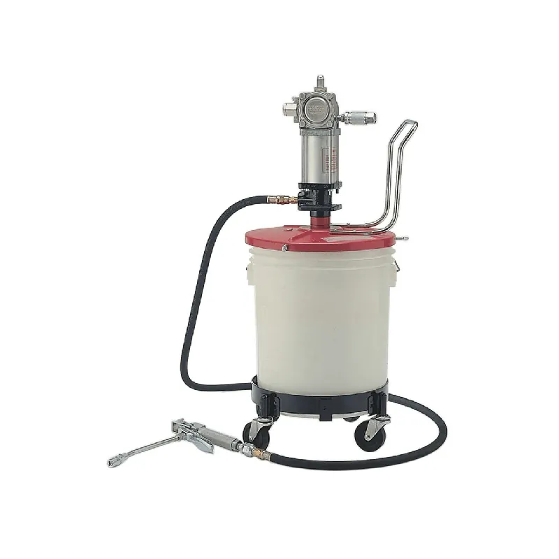 LINCOLN INDUSTRIAL 659 Grease Pump 50:1 with Band-Dolly Base for 25-50 lb. Containers