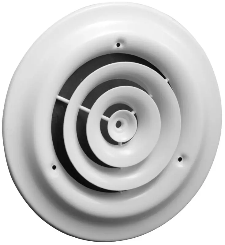 AIRMATE 01790008CW 800 Series Ceiling Diffuser 8 in