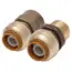 CASH-ACME U134 SharkBite DZR Brass Male Straight Connector 3/4 Inch Push-Fit x 3/4 Inch MNPT