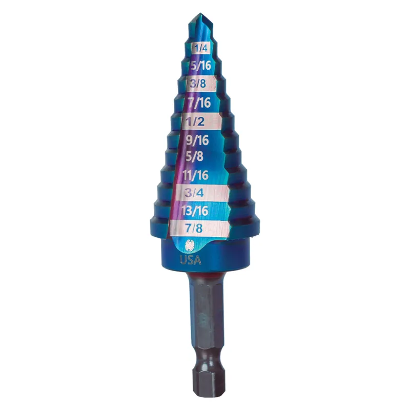 Spyder 19022 Stinger Mach-Blue Hex Shank 12 Steps Drill Bit