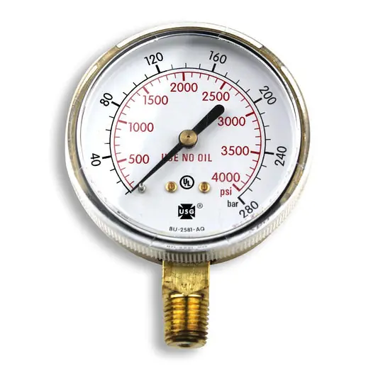 Smith Equipment GA026-07 Pressure Gauge 30 PSI 2.5inch