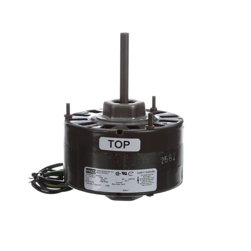FASCO D148B Ventilation Motor 1/10 HP 1 Phase 60 Hz Replacement D148