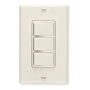 NUTONE 66V Three-Function Control with Plastic Wall Plate 120V 15-Amp