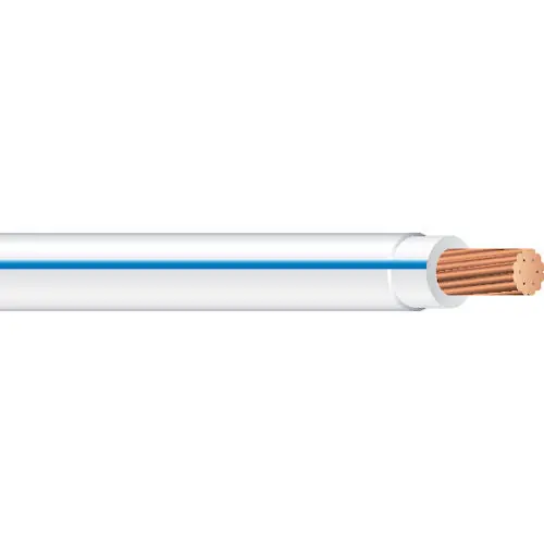 GENERIC WIRE & CABLE MTW16STRWHT/BLU2500R MTW #16 Stranded Copper WHITE w/BLUE Stripe Machine Tool Wire (2500ft Reel)