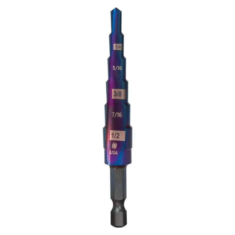 SPYDER 19020 Stinger Mach-Blue 6 Step Drill Bit 3/16-1/2