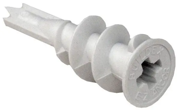 MORRIS 30706 Self Drilling Anchors Nylon Pack of 100