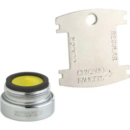 Chicago Faucets E39VPJKCP Pressure Compensating Econo-Flo Non-Aerating Outlet 0.35 GPM