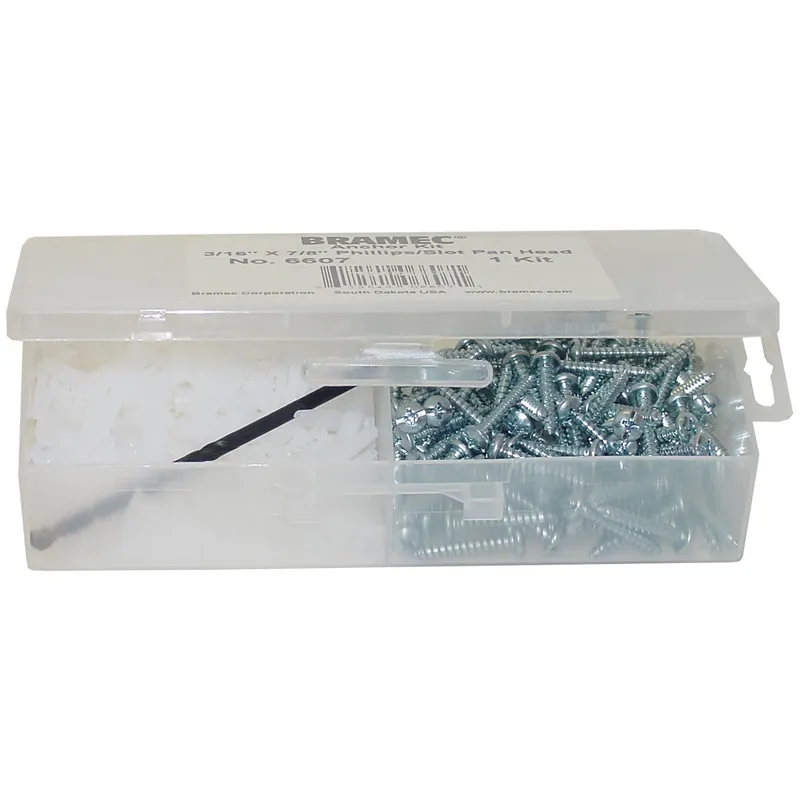 BRAMEC 14083 Anchor Kit 1/4 x 1 Inch