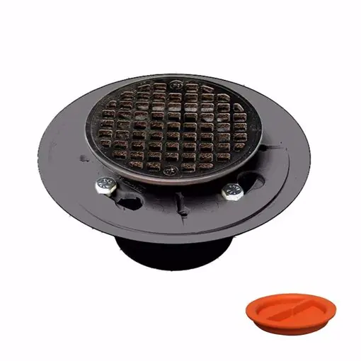 Jones Stephens D5001RBTP 2X3 PVC SHR DRN W/RB SPUD & STR WITH TEST PLUG