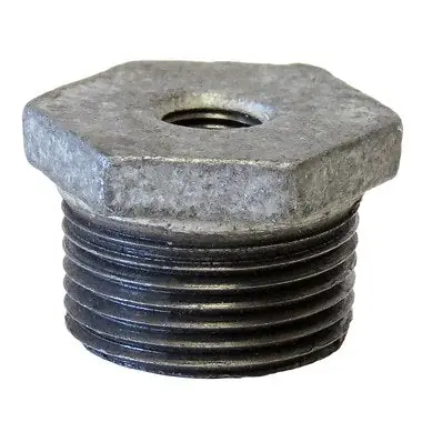 Galvanized Fittings 34X18BU Hex Head Bushing 3/4 x 1/8 Inch