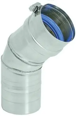 SIMPSON DURAVENT FSELB4504 FasNSeal AL29-4C Special Gas Vent Pipe 4 Inner Diameter 45 Degree Elbow
