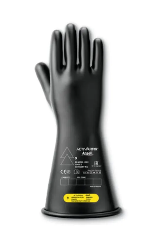 ACTIVARMR RIG214B080 Class 2 Insulating Gloves 14 Size 8