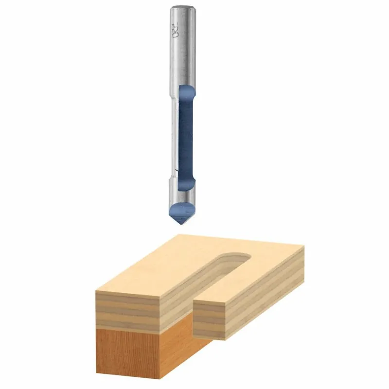 Bosch 85407M 1/2 In. x 2 In. Carbide Tipped 1-Flute Pilot Panel Straight Router Bit