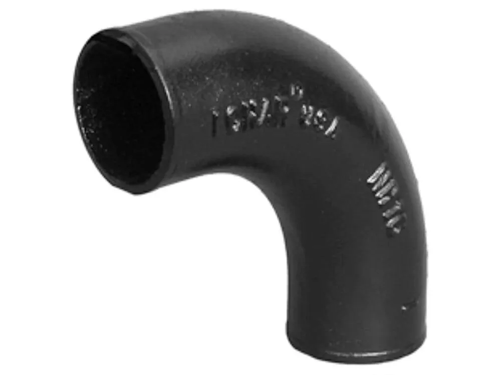 CHARLOTTE PIPE 191 Cast Iron Soil Short Sweep Elbow No Hub 4 inch