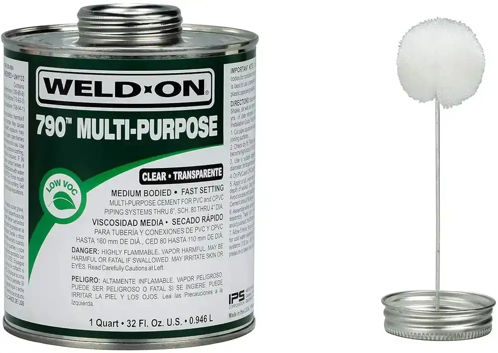 WELD-ON 107900021 Multi-Purpose Cement with Applicator Cap 1 Quart