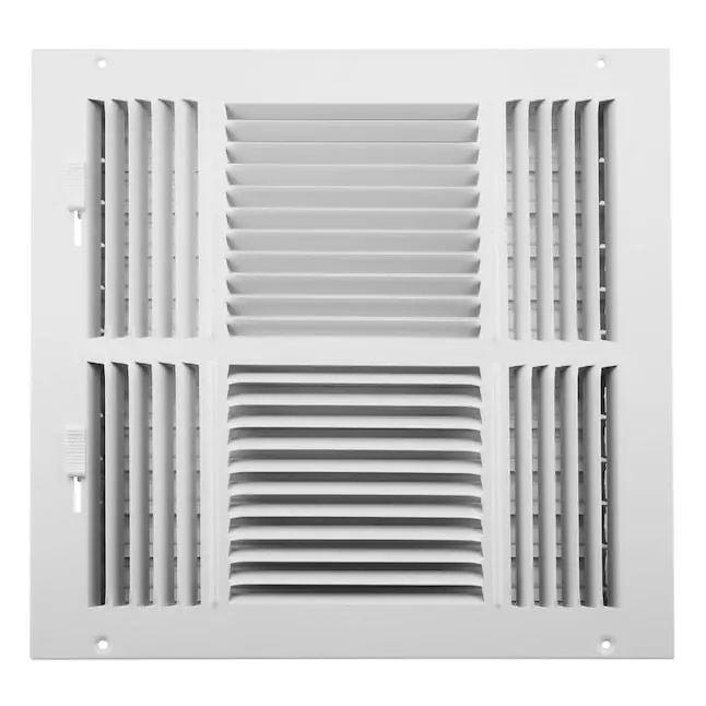 AIRMATE 01191414CW 14X14 4-Way Ceiling Register