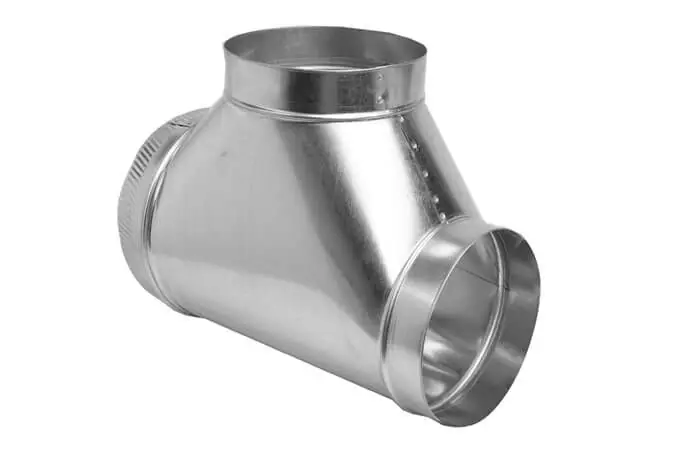 Gray Metal South 4-304-EZ Galv Tee 4x4x4