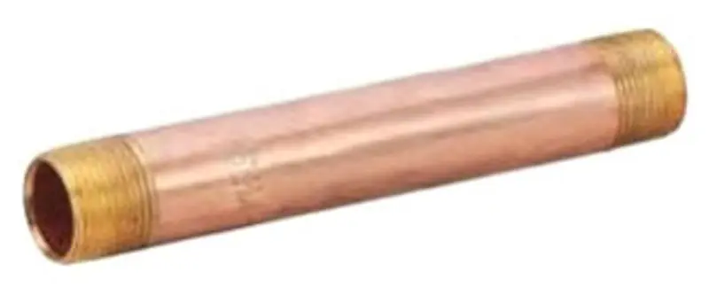 Matco-Norca NBR0824 Nipple Brass 2 in x 24 in MIPT Threaded Both Ends