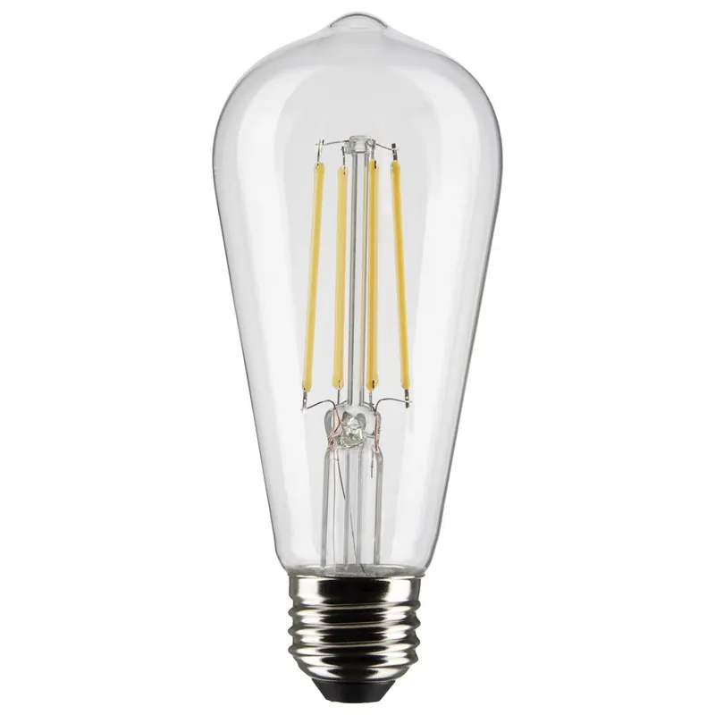 SATCO S21363 ST19 LED 8 Watt Clear Medium Base