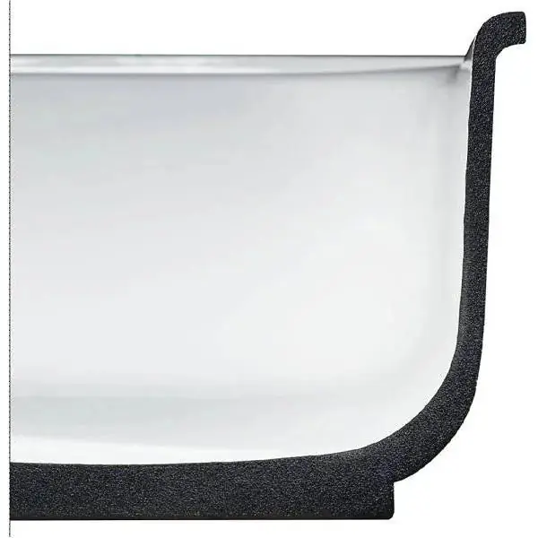 BOOTZ 011-7101-00 Cast 60 in. Left Drain Rectangular Alcove Soaking Bathtub
