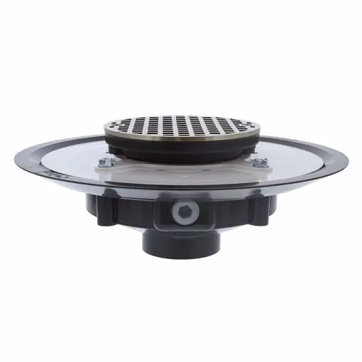 JONES STEPHENS D53445 Drain Base 2 Inch with 3-1/2 Inch Spud and 5 Inch Strainer