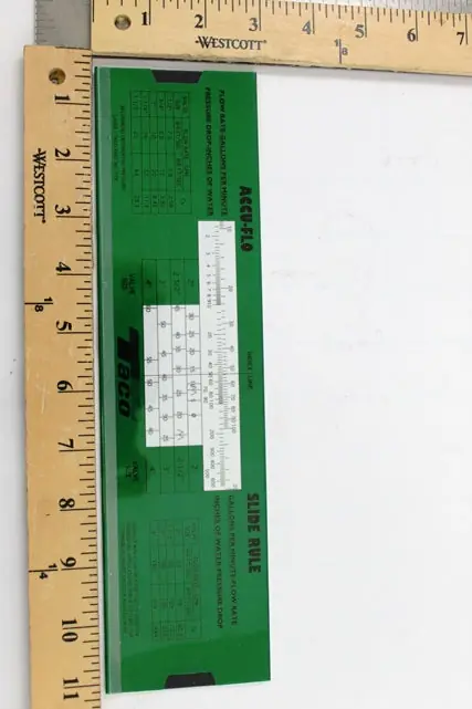 TACO 001-836 TACO SLIDE RULE