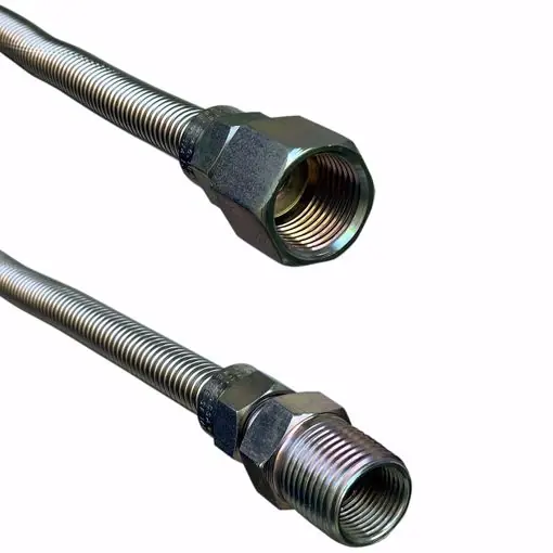 JONES STEPHENS G70012 3/8in OD 1/4in ID X 18in Long 3/8in Female Pipe Thread X 1/2in Male Pipe Thread