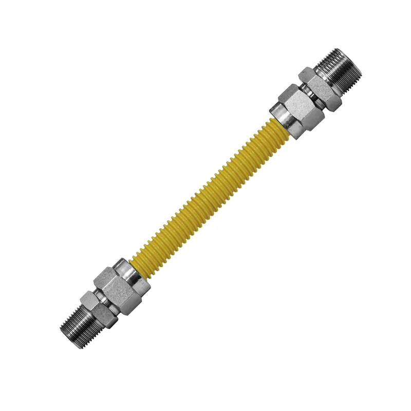 Everflow FTGC-YC12-72A Flexible Stainless Steel Gas Connector 1/2 inch x 3/8 inch x 6 feet