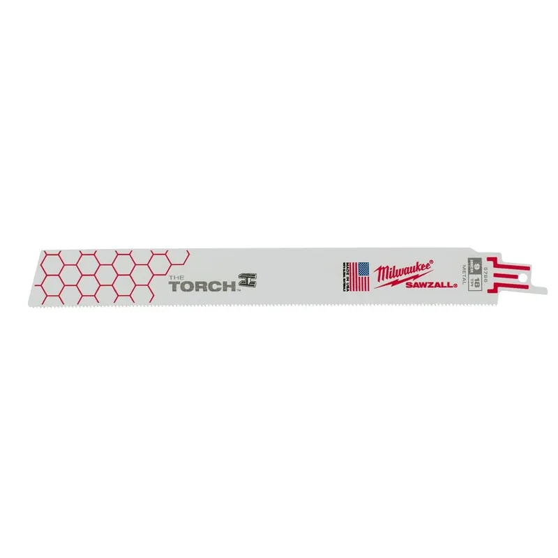 MILWAUKEE 48-00-5788 9 in 18 TPI The Torch SAWZALL Blades 5 Pack