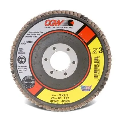 CGW Abrasives 53071 Premium Z3 XL T29 Flap Disc 6 Inch 36 Grit 5/8 Arbor