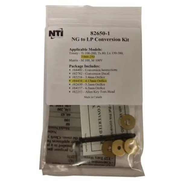 NTI 6008265001 LP Kit for Ti 150 and 200 Replacement 82650-1