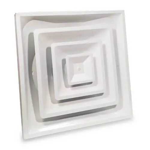 HART & COOLEY 50509 Steel Fixed Pattern Diffuser w/ 6 in Collar FPD3 Series