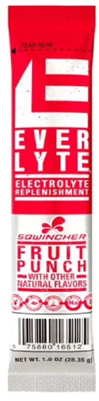 Sqwincher 159060970 EverLyte Electrolyte Replenishment Pack 1oz Fruit Punch 100 Packs