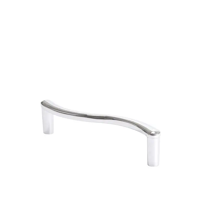 BERENSON 9404-4026-P Advantage Plus Six Collection Aluminum Wavy Pull 96 mm