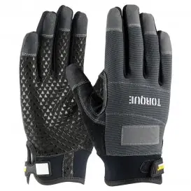 Protective Industrial Products 120-4500 Torque Workman's Glove with Synthetic Leather Palm and Fabric Back Replacement MPN 120-4500