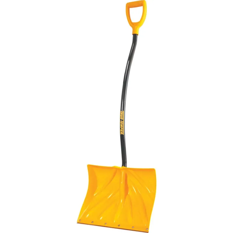 TRUE TEMPER 1603400 Ergonomic Mountain Mover Metal Handle Plastic Snow Shovel 18 in