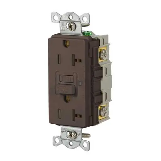 HUBBELL WIRING GFR20 Receptacle Self Test GFCI 20A 125V 5-20R
