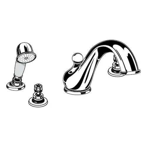 American Standard 3901000.068 Amarilis 2-Handle Roman Tub Filler in Blackened Bronze