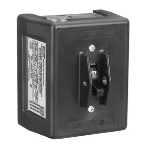 HUBBELL WIRING HBL1389 Circuit-Lock NEMA 1 Enclosure Toggle Switch Disconnect 30A 600V AC