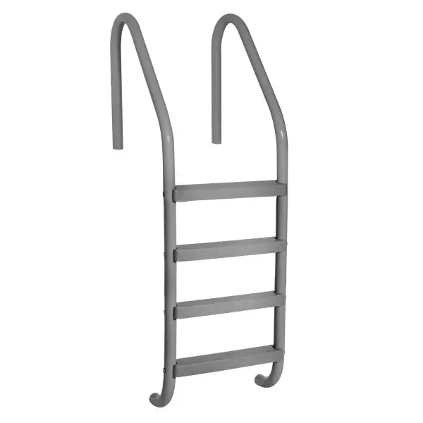Saftron P-324-L4-GG 4 Step Polymer Finish Inground Pool Ladder