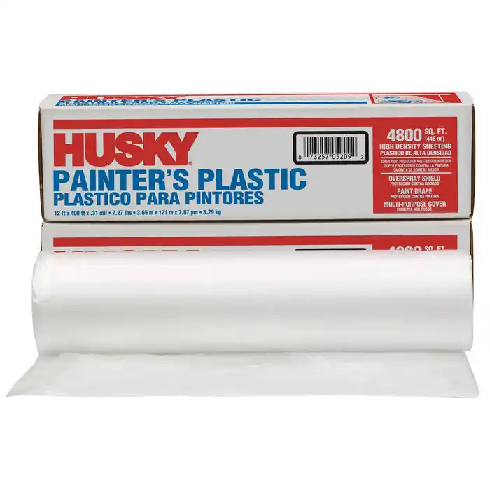 HUSKY 03512H Painter's Plastic 1-Roll of 12 ft x 400 ft