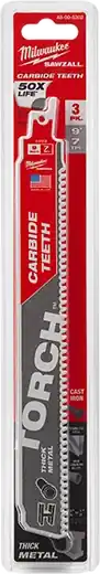 Milwaukee 48-00-5302 9 inch 8TPI The Torch with Carbide Teeth 3PK