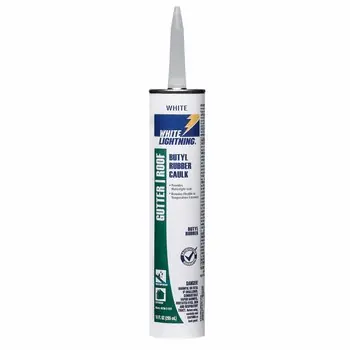 White Lightning W43400010 Butyl Rubber Caulk 10.0 fl. oz.