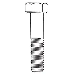 Hangers LCSA0880400CP Hex Bolt Steel 7-8-9 x 4 Inch A307 Plain