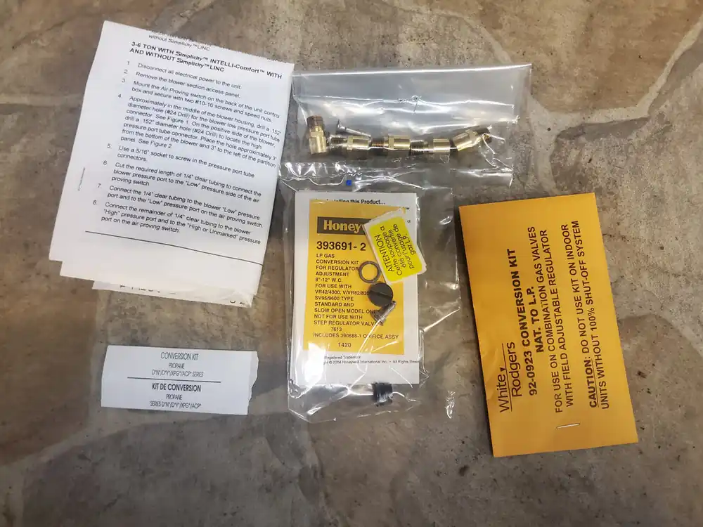 YORK S1-1NP0808 Propane Conversion Kit