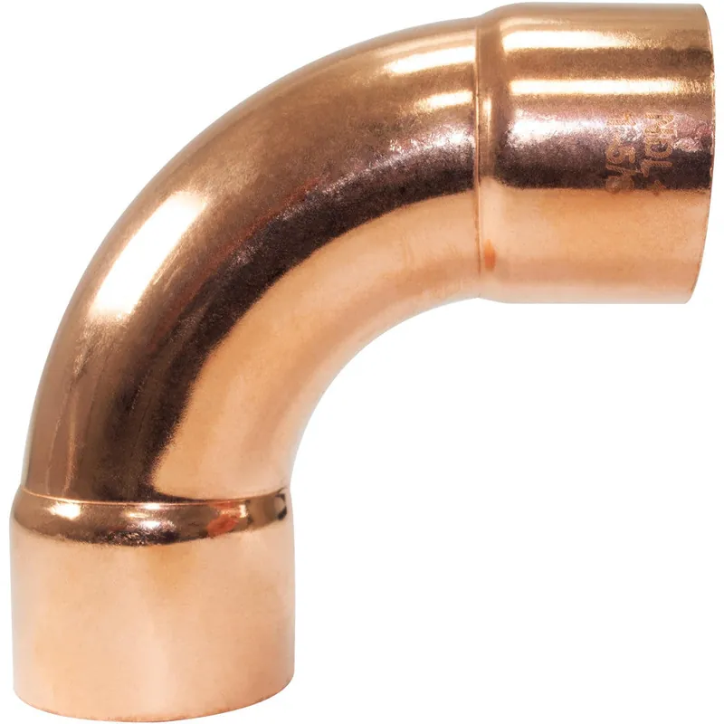 NDL INDUSTRIES N-2063 90 Degree Elbow Long Turn 1-5/8 in Copper Pipe Fittings CxC Sweat Con