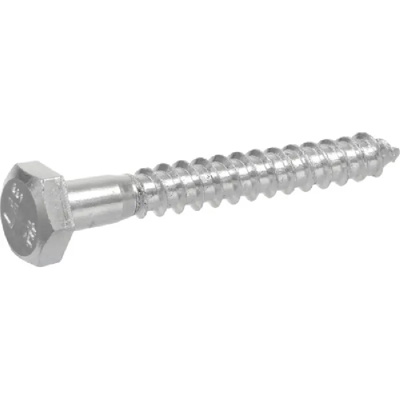 HILLMAN FASTENER 230015 Lag Screw 1/4 in Thread 2 in OAL Grade 2 100/PK