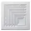 HART & COOLEY A505MS-W-8X8 2-WAY DIFFUSER CORNER